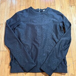 Lululemon Athletica Black Floral Sweatshirt #742